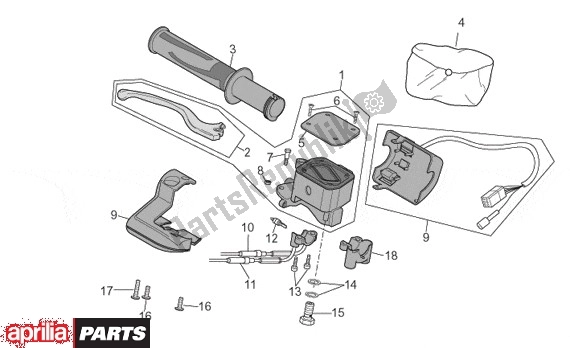 All parts for the Schakelingen Rechts of the Aprilia Atlantic 680 500 2001 - 2004