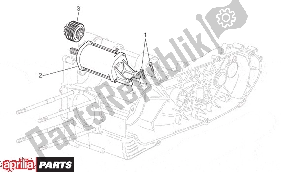 Wszystkie części do Rozrusznik Aprilia Atlantic 680 500 2001 - 2004