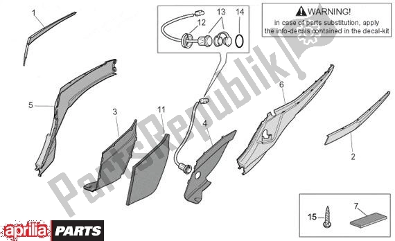 Toutes les pièces pour le Zijbeplating du Aprilia Atlantic 680 500 2001 - 2004