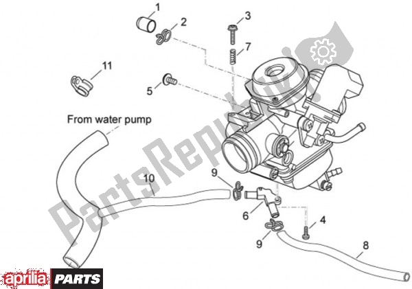 Tutte le parti per il Bestanddeelen Carburateur Ii del Aprilia Atlantic EU3 68 125 2010 - 2011