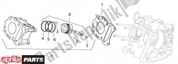 All parts for the Cylinder of the Aprilia Atlantic EU3 68 125 2010 - 2011