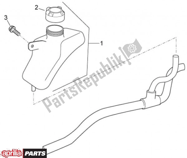 Toutes les pièces pour le Vase D'expansion du Aprilia Atlantic EU3 68 125 2010 - 2011