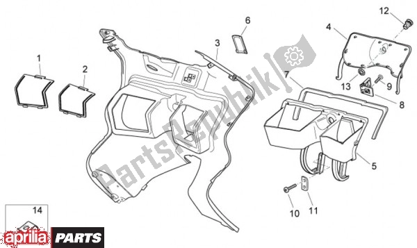 Alle Teile für das Koffer Voor des Aprilia Atlantic EU3 68 125 2010 - 2011