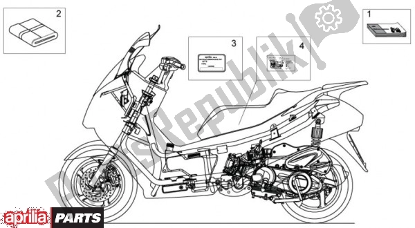 Toutes les pièces pour le Plaatjes du Aprilia Atlantic EU3 68 125 2010 - 2011