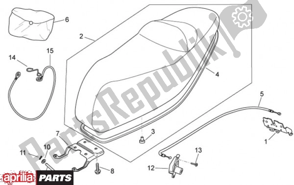 All parts for the Saddle of the Aprilia Atlantic EU3 68 125 2010 - 2011