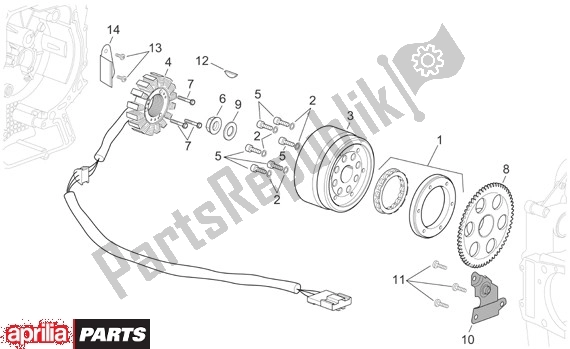 Alle onderdelen voor de Ontstekingssysteem van de Aprilia Atlantic Sprint 400-500 682 2005 - 2007