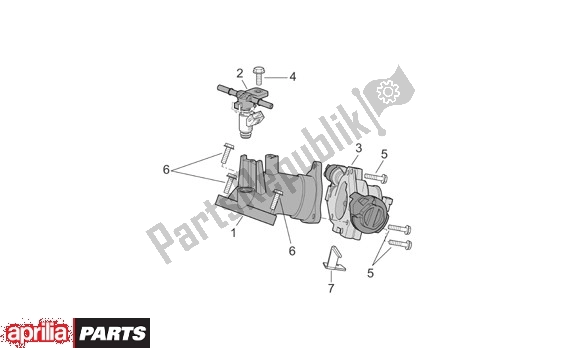 Todas as partes de Smoorklephuis do Aprilia Atlantic Sprint 400-500 682 2005 - 2007