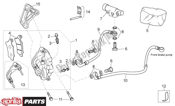 Wszystkie części do Voorwielremklauw Aprilia Atlantic Sprint 400-500 682 2005 - 2007