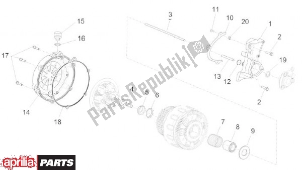 All parts for the Clutch Cover of the Aprilia Capo Nord 89 1200 2013