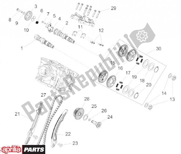 Tutte le parti per il Nokkenas Achter del Aprilia Capo Nord 89 1200 2013