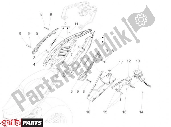 Tutte le parti per il Zijbeplating del Aprilia Capo Nord 89 1200 2013