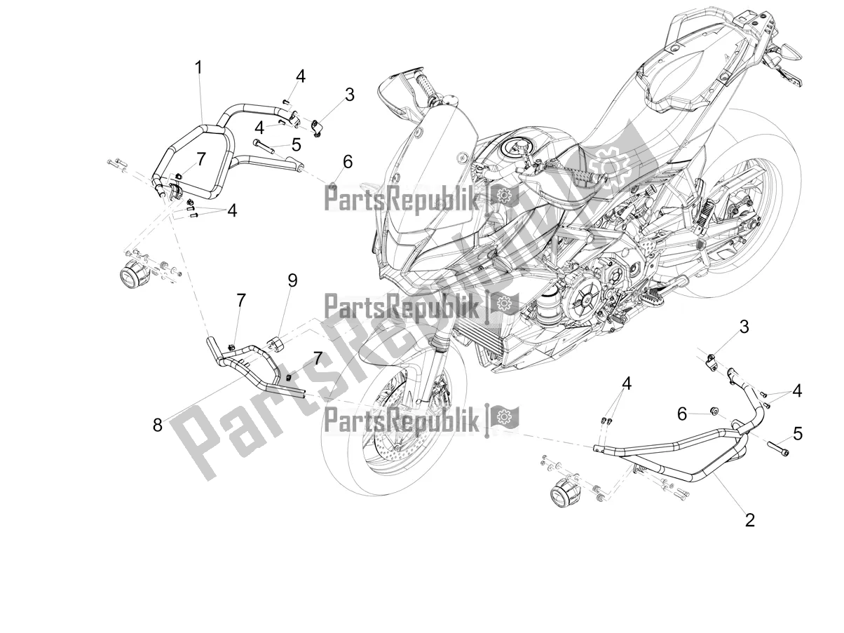 Toutes les pièces pour le Protection du Aprilia Caponord 1200 Rally 2016