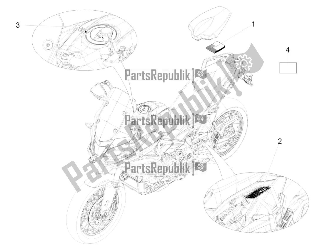 Toutes les pièces pour le Jeu D'assiettes / Divers du Aprilia Caponord 1200 Rally USA 2016