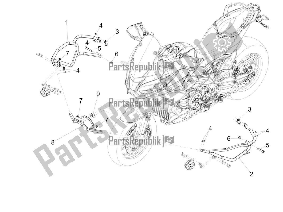 Tutte le parti per il Protezione del Aprilia Caponord 1200 Rally USA 2016