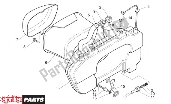 Todas las partes para Oliebak de Aprilia Classic 610 125 1995 - 1999