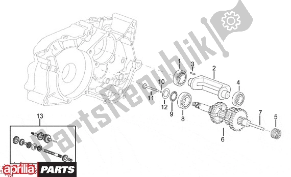 All parts for the Hoofdas 4 Standen of the Aprilia Classic 608 50 1992 - 1999