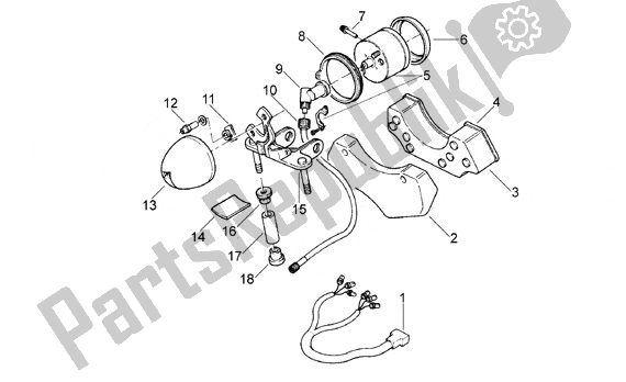 Tutte le parti per il Pannello Degli Strumenti del Aprilia Classic 608 50 1992 - 1999