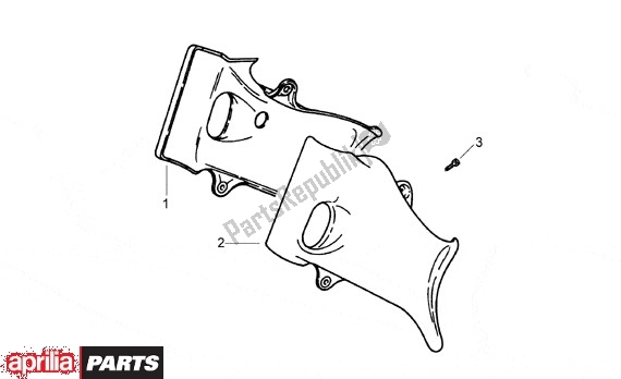 All parts for the Zijbeplating of the Aprilia Classic 608 50 1992 - 1999