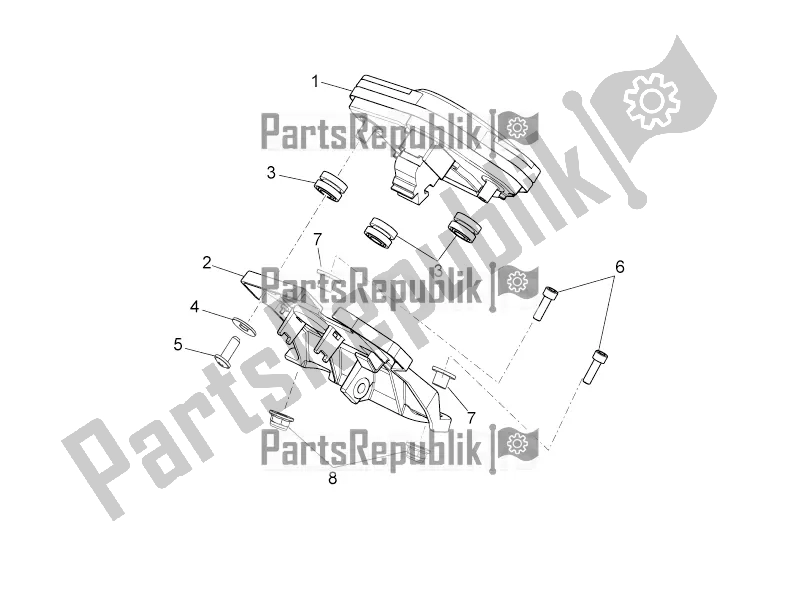 Tutte le parti per il Pannello Di Controllo del Aprilia Dorsoduro 1200 2016