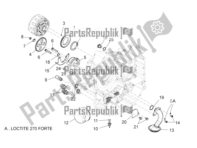 Toutes les pièces pour le La Pompe à Huile du Aprilia Dorsoduro 1200 2016