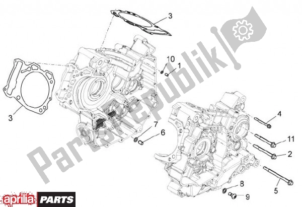Alle onderdelen voor de Carter Motor Ii van de Aprilia Dorsoduro 69 1200 2010