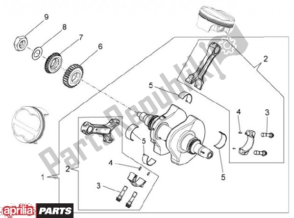 Todas as partes de Drijfas do Aprilia Dorsoduro 69 1200 2010