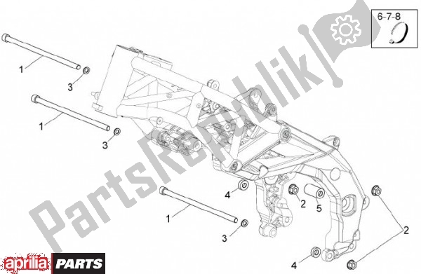 Todas las partes para Frame Ii de Aprilia Dorsoduro 69 1200 2010