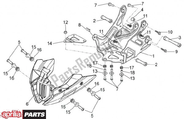 Tutte le parti per il Frame Iv Abs del Aprilia Dorsoduro 69 1200 2010