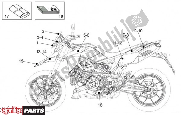 Alle onderdelen voor de Gebruikershandboek van de Aprilia Dorsoduro 69 1200 2010