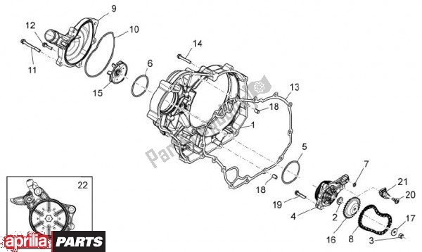 Todas las partes para Bomba De Agua de Aprilia Dorsoduro 69 1200 2010