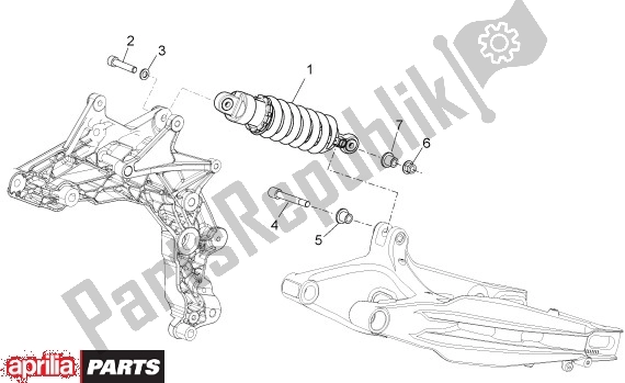 Toutes les pièces pour le Tringlerie De Suspension Arrière du Aprilia Dorsoduro 40 750 2008 - 2011