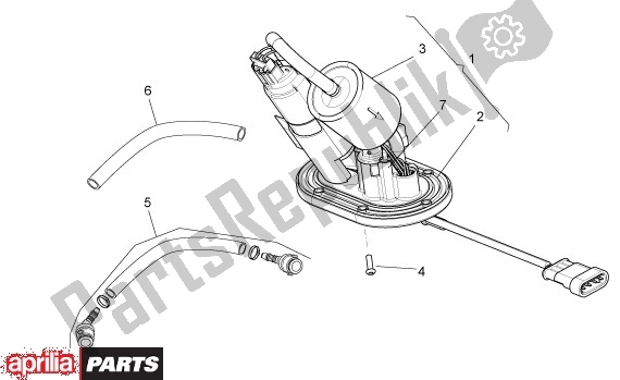 Todas as partes de Brandstofpomp do Aprilia Dorsoduro 40 750 2008 - 2011