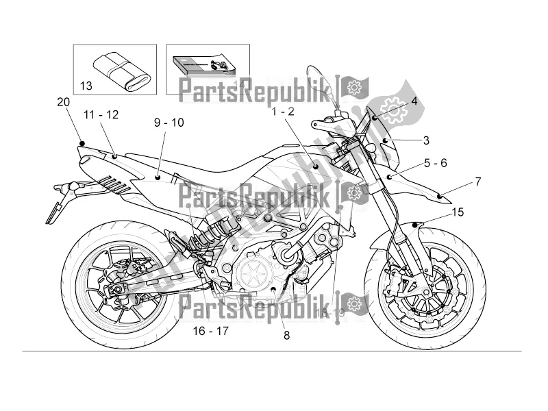 Toutes les pièces pour le Décalque -toolkit du Aprilia Dorsoduro 750 ABS 2016