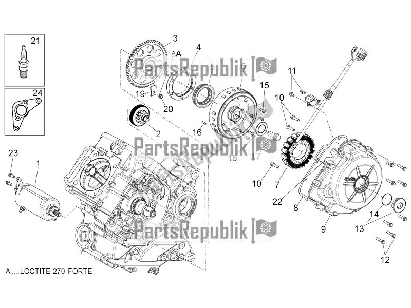 All parts for the Ignition Unit of the Aprilia Dorsoduro 750 ABS 2016