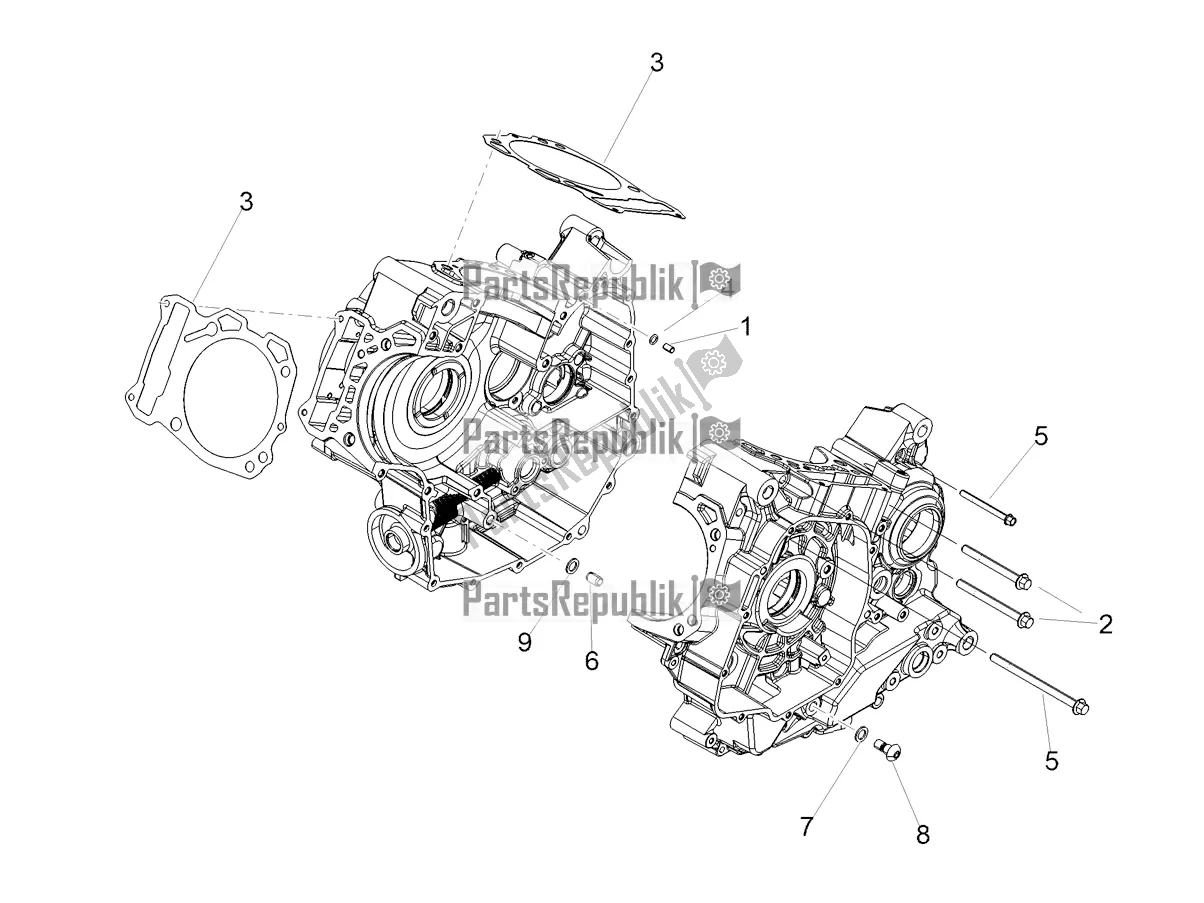 Alle Teile für das Kurbelgehäuse I des Aprilia Dorsoduro 900 ABS 2017