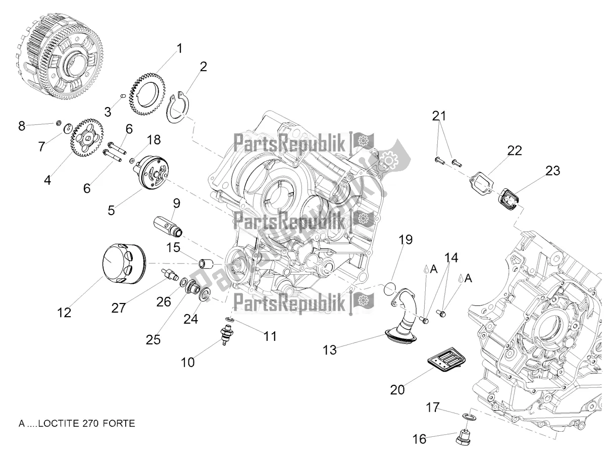 Toutes les pièces pour le Lubrification du Aprilia Dorsoduro 900 ABS 2017