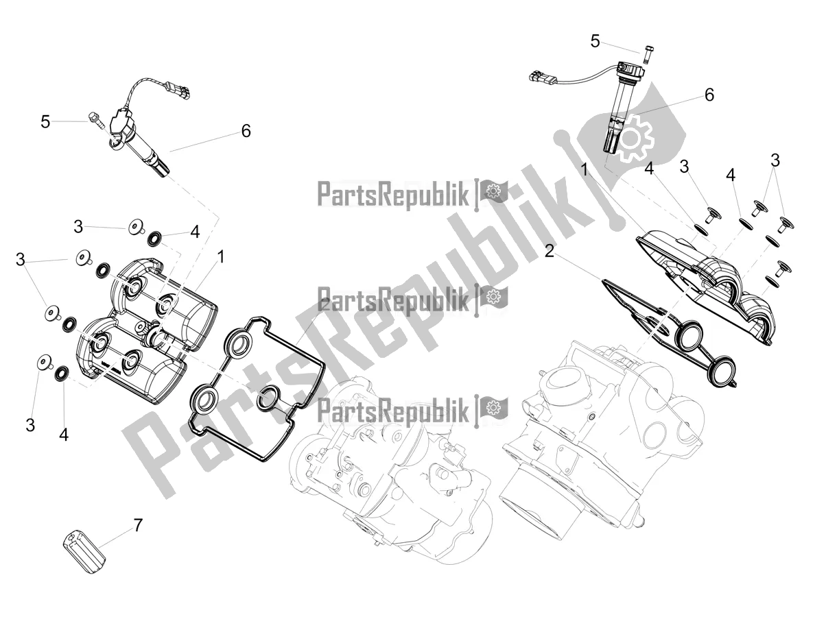 Toutes les pièces pour le Couverture De Tête du Aprilia Dorsoduro 900 ABS 2018