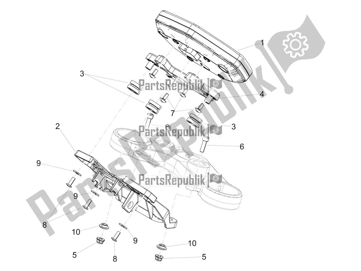 Todas as partes de Instrumentos do Aprilia Dorsoduro 900 ABS 2018