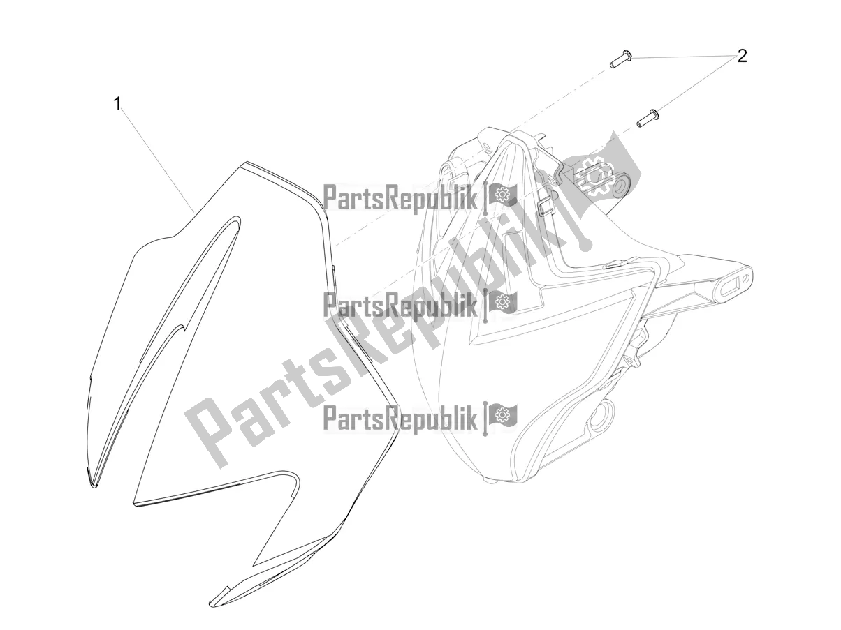 Toutes les pièces pour le Pare-brise du Aprilia Dorsoduro 900 ABS 2018