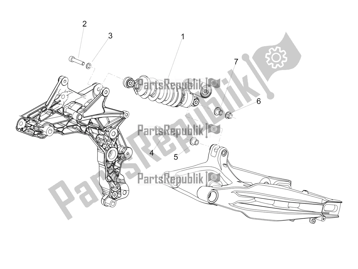 Alle Teile für das Stoßdämpfer des Aprilia Dorsoduro 900 ABS 2019