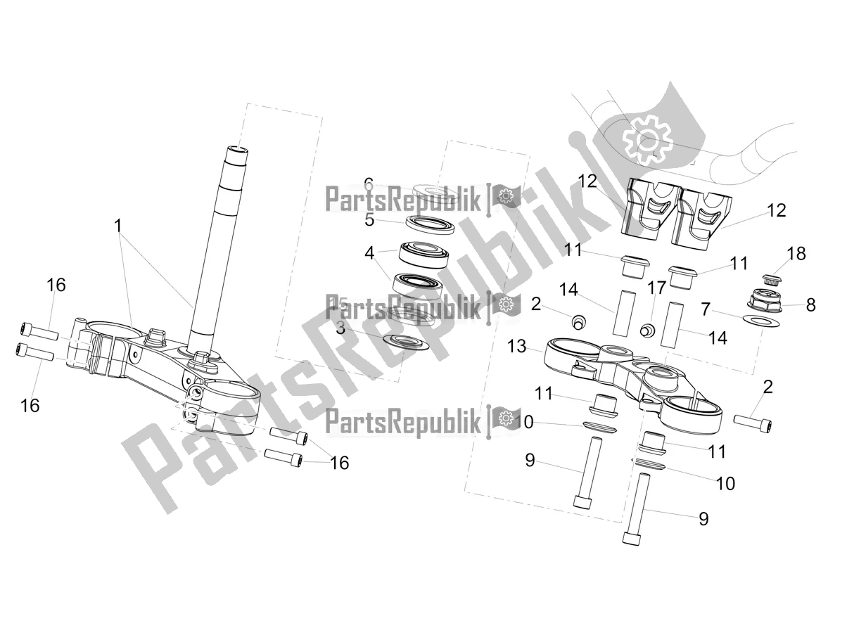 Alle Teile für das Lenkung des Aprilia Dorsoduro 900 ABS 2019