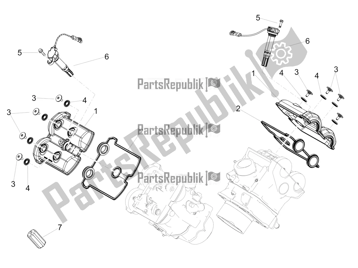 Toutes les pièces pour le Couverture De Tête du Aprilia Dorsoduro 900 ABS 2020