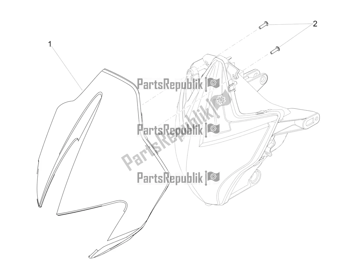 Alle Teile für das Windschutzscheibe des Aprilia Dorsoduro 900 ABS 2020