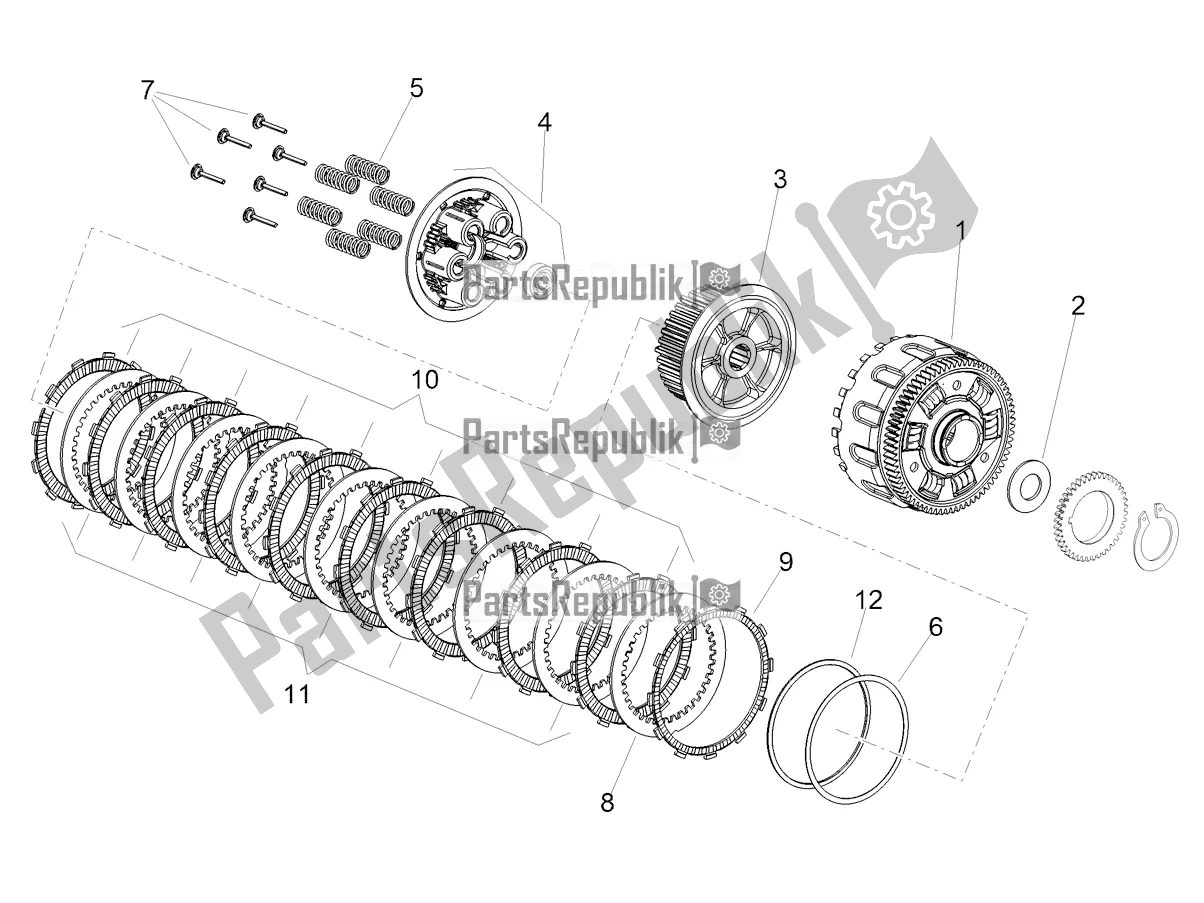 Toutes les pièces pour le Embrayage du Aprilia Dorsoduro 900 ABS Apac 2017