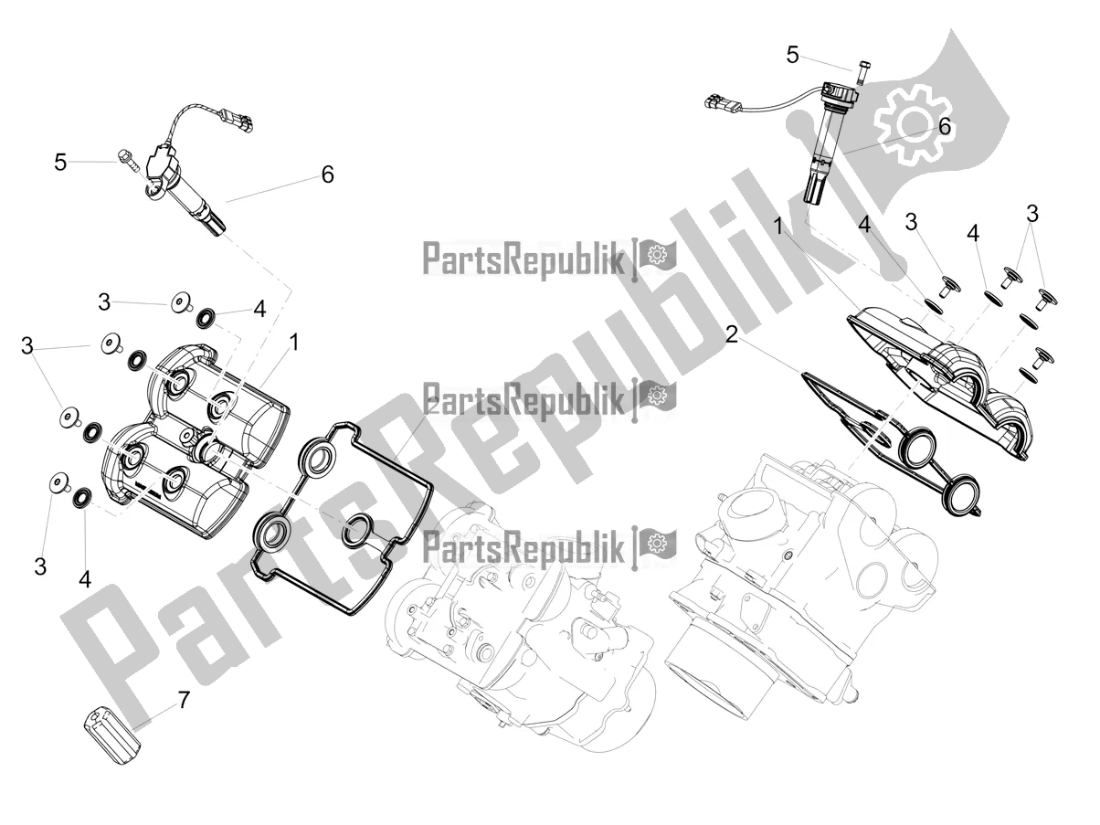 Toutes les pièces pour le Couverture De Tête du Aprilia Dorsoduro 900 ABS Apac 2018