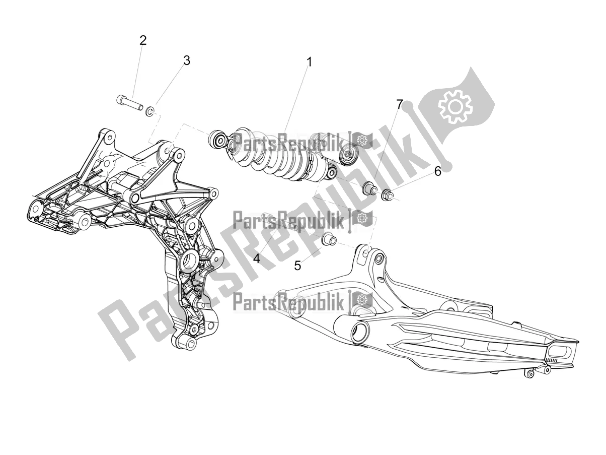 Toutes les pièces pour le Amortisseur du Aprilia Dorsoduro 900 ABS Apac 2018