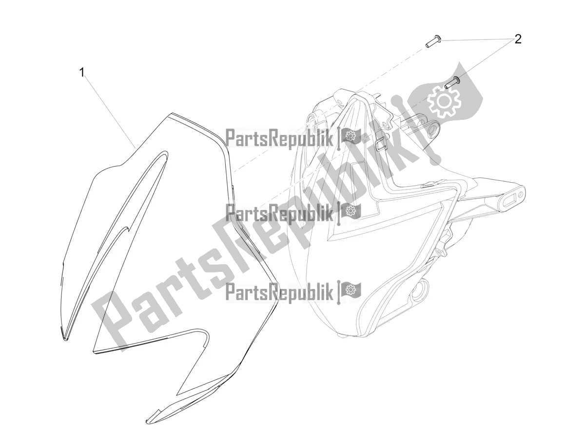 Alle Teile für das Windschutzscheibe des Aprilia Dorsoduro 900 ABS Apac 2018