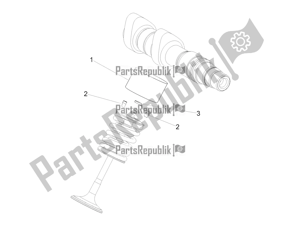 All parts for the Pad of the Aprilia Dorsoduro 900 ABS Apac 2020