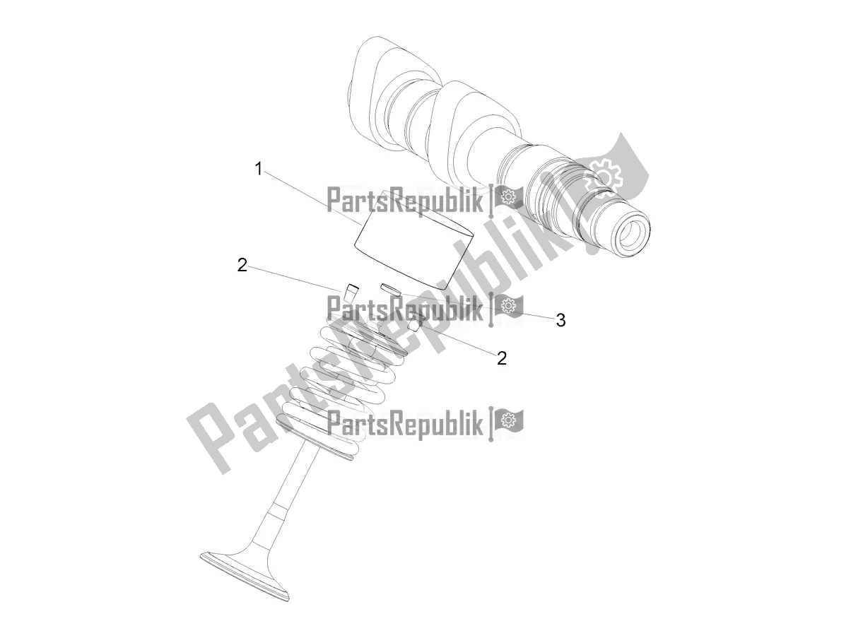 All parts for the Pad of the Aprilia Dorsoduro 900 ABS Apac 2021