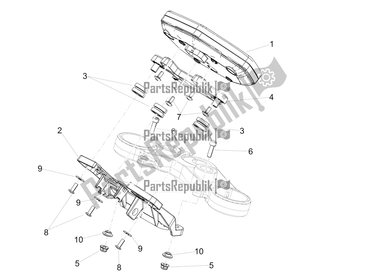 All parts for the Instruments of the Aprilia Dorsoduro 900 ABS USA 2018